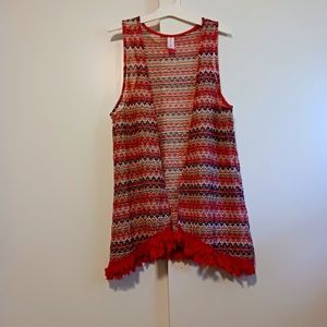 No Boundaries Sheer vest. Size Large.